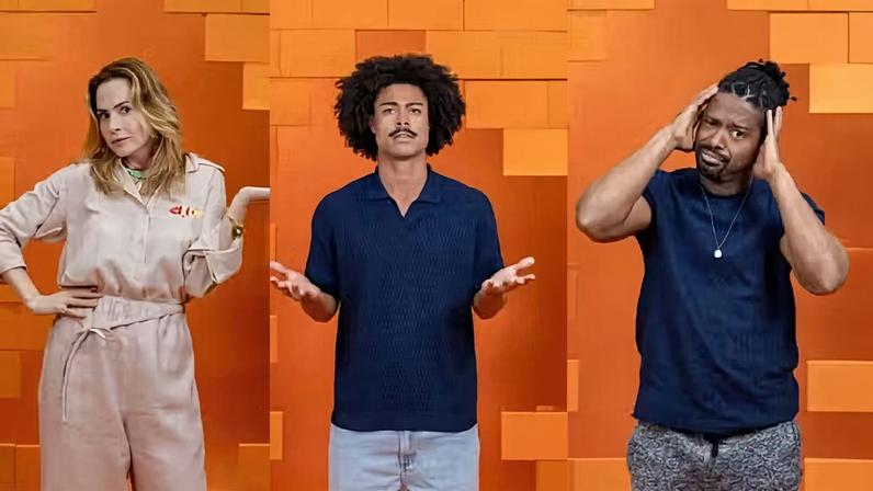 Paredão BBB 26 - Ana Paula, Breno e Leandro — Foto: Divulgação/Globo