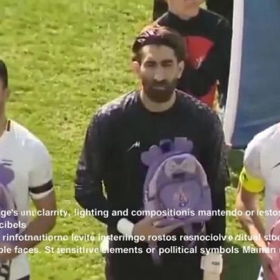 Seleção do Irã homenageia crianças vítimas da guerra em amistoso