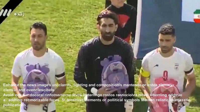 Seleção do Irã homenageia crianças vítimas da guerra em amistoso