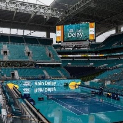 Chuva interrompe duelo de duplas e atrasa final masculina em Miami