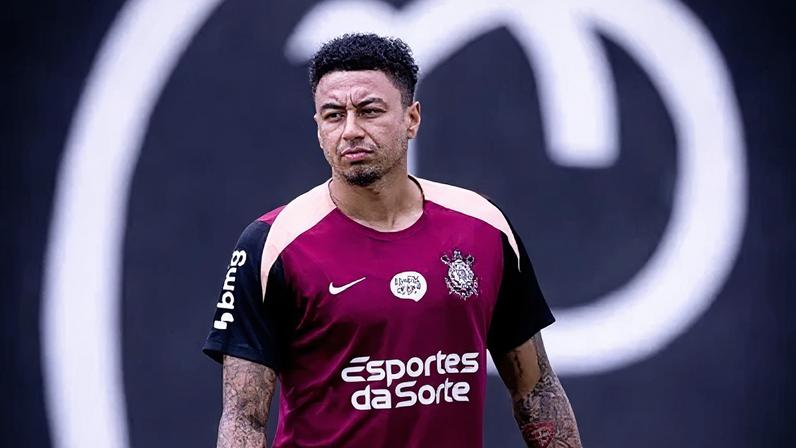 Jesse Lingard em treino do Corinthians