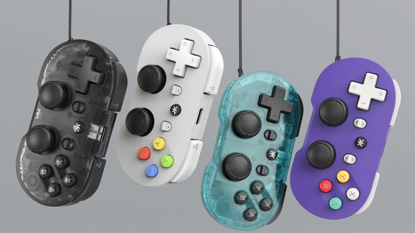 The Atom Plus includes a wrist strap for use while playing or to hang the controller from your bag.