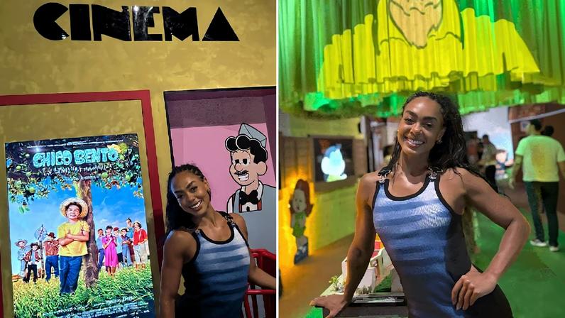 Dandara Mariana visita exposição no CCBB