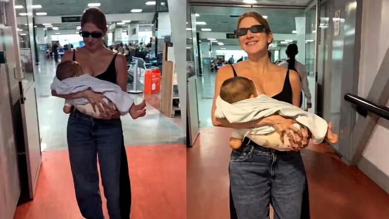 Dani Calabresa e o filho, Bernardo — Foto: Instagram/Reprodução