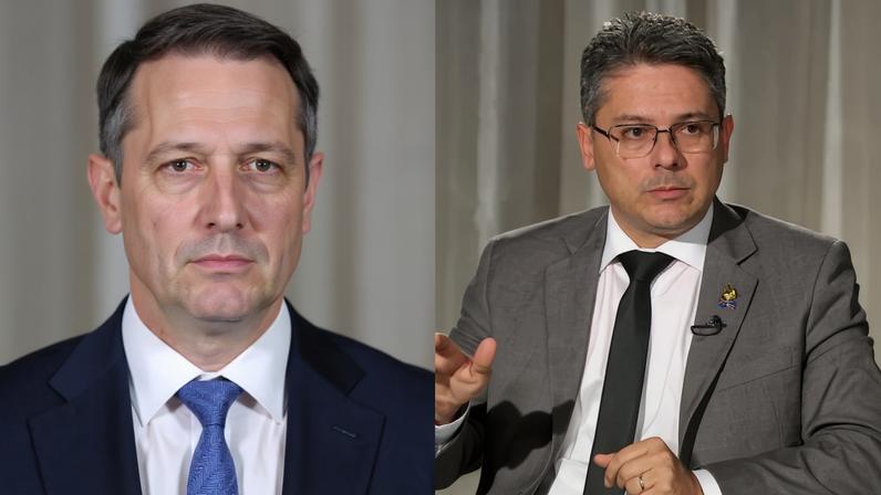 O deputado Guilherme Derrite (PP) modificou o texto aprovado no Senado, sob relatoria de Alessandro Vieira (MDB). Créditos: Marina Ramos / Câmara dos Deputados e TV Senado / Divulgação