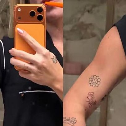 Virginia mostra novas tatuagens e compartilha reação das filhas