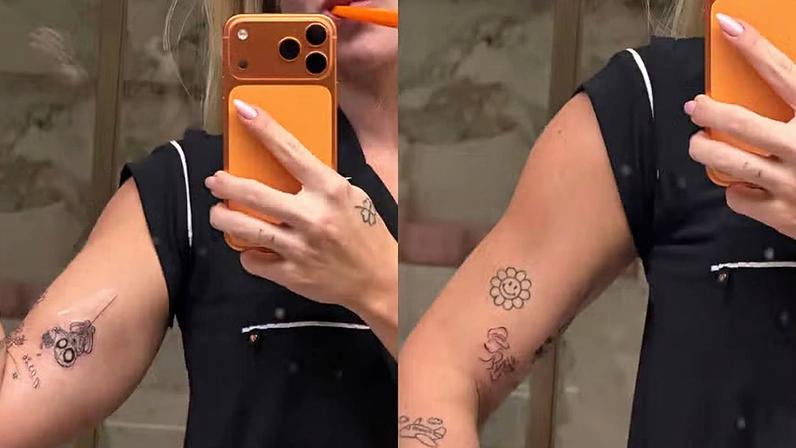 Virginia faz três novas tatuagens — Foto: Reprodução/Instagram