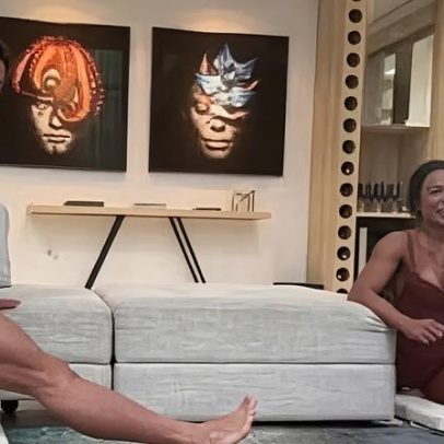 Gracyanne Barbosa e namorado fazem aula de flexibilidade e exibem elasticidade