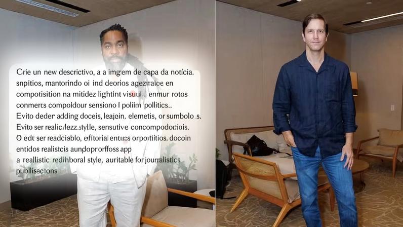 Lázaro Ramos e Vladimir Brichta