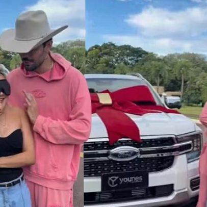 Luan Pereira presenteia a mãe com caminhonete avaliada em mais de R$ 300 mil