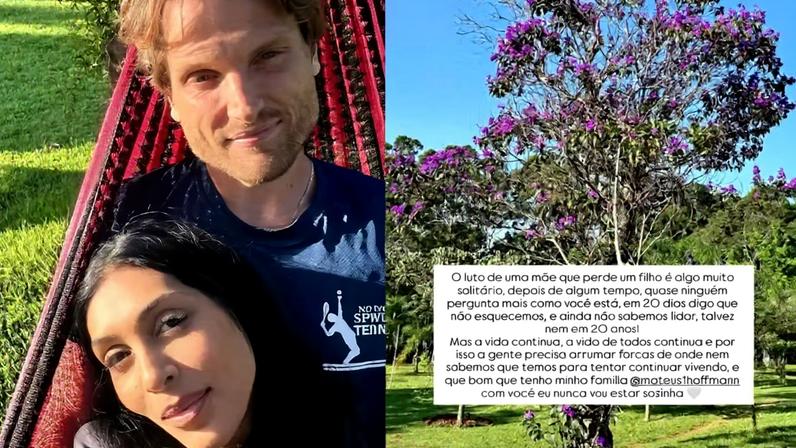 Ex-BBB Amanda Djehdian desabafa sobre luto após perder gêmeos