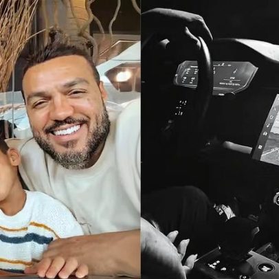 Rayane Figliuzzi se declara a Belo e agradece cuidados com o filho