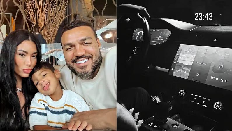 Rayane Figliuzzi, namorada de Belo, se declara ao cantor e agradece os cuidados com ela e o filho