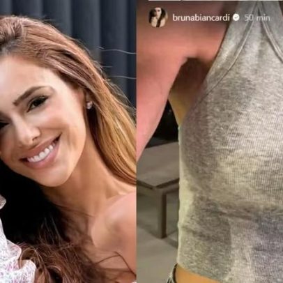 Bruna Biancardi revela perrengue com filha durante xixi da Mel