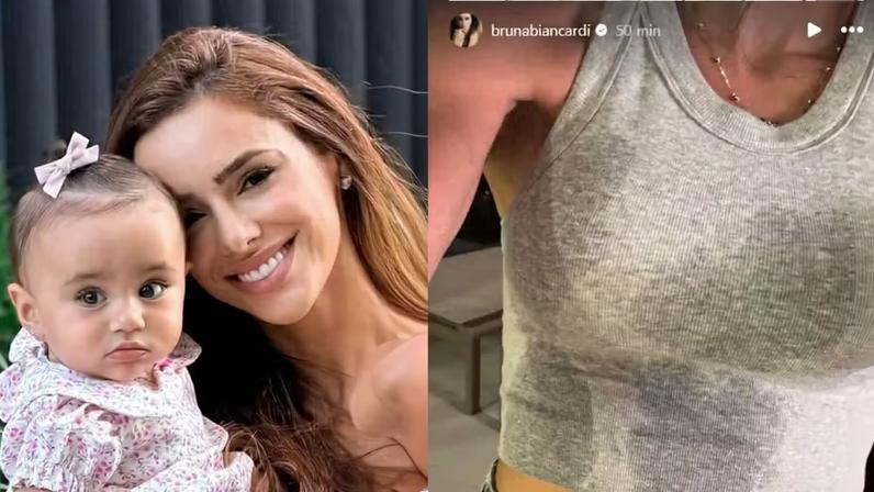 Bruna Biancardi revela perrengue com filha durante xixi da Mel