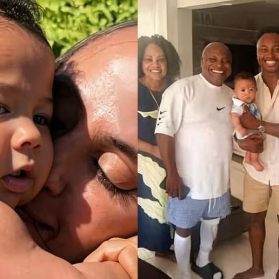 Carol Peixinho e Thiaguinho curtem descanso em família com Bento