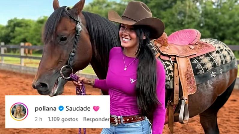 Mãe de Zé Felipe reage publicação de Ana Castela — Foto: Reprodução/Instagram