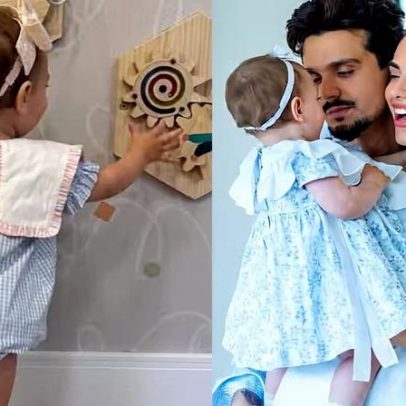 Jade Magalhães mostra Serena, filha com Luan Santana, brincando