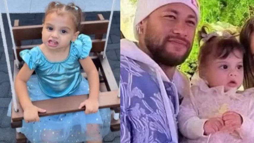 Neymar com sua filha Helena — Foto: Reprodução/Instagram