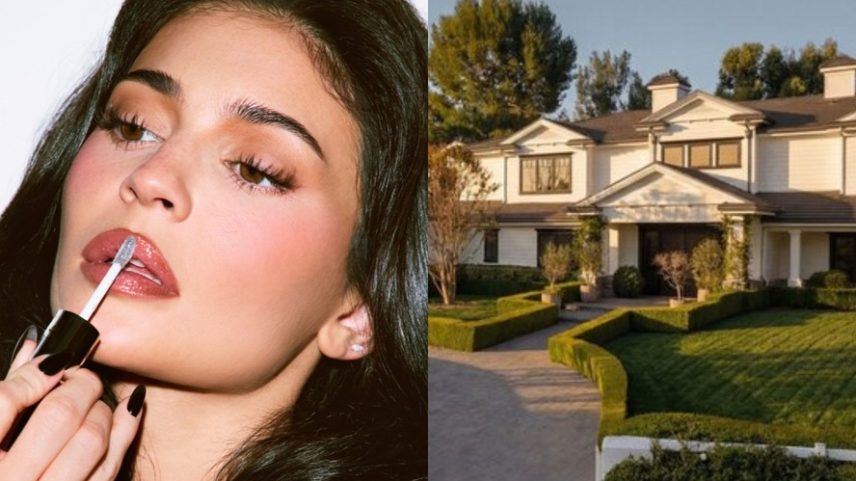 Kylie Jenner coloca mansão milionária a venda — Foto: Reprodução/Instagram e Rerpodução/Web