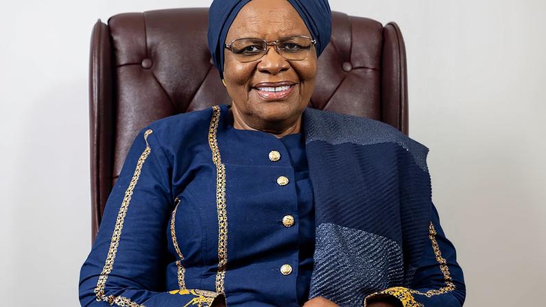 A presidenta da Namíbia, Ndemupelila Netumbo Nandi-Ndaitwah. Foto: NIEC 2026/Divulgação