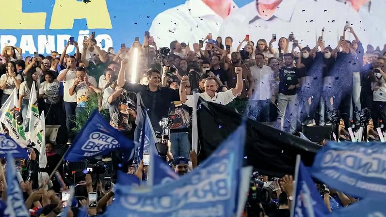 Com jingle inspirado nas campanhas de Lula, Orleans Brandão lança pré-candidatura ao governo do MA — Foto: Divulgação/Assessoria