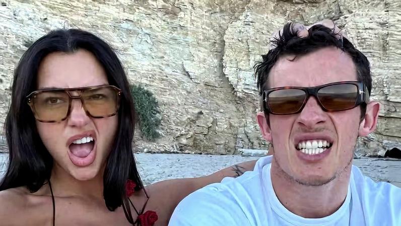 Dua Lipa e Callum Turner — Foto: Reprodução/Instagram