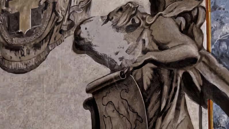 An image of an angel with a face resembling the right-wing Italian prime minister Giorgia Meloni has been erased from a fresco in a Rome church after officials at the Vatican complained about the controversial work