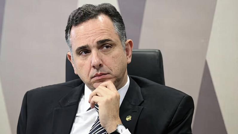 O senador Rodrigo Pacheco (PSD-MG). — Foto: Edilson Rodrigues/Agência Senado
