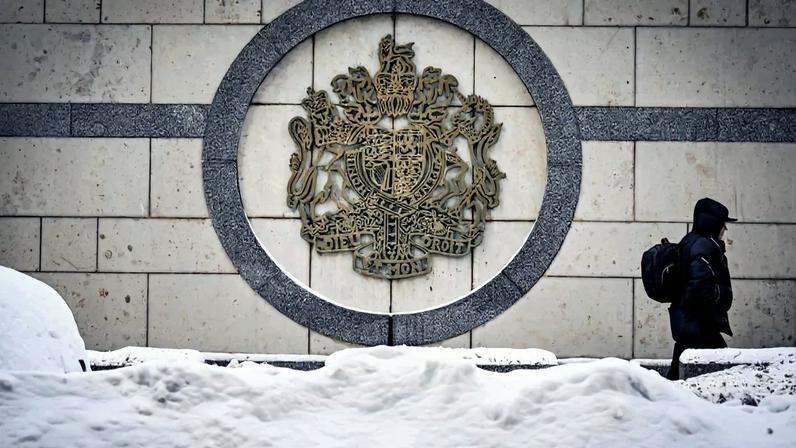 Prédio da embaixada britânica em Moscou. Créditos: ALEXANDER NEMENOV / AFP