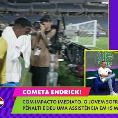 Endrick se emociona e chora após vitória do Brasil sobre a Croácia