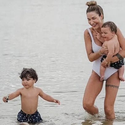 Gabriela Pugliesi mostra flacidez na barriga após duas gestações