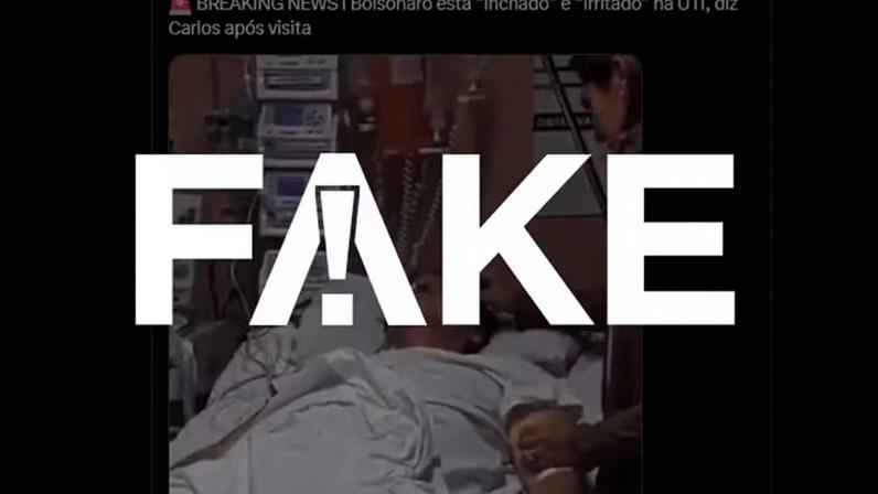 Vídeo de Bolsonaro em UTI foi feito em 2018 — Foto: g1