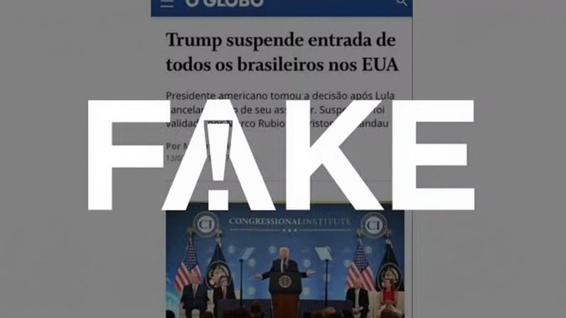 Desmentido: boato de que Trump suspendeu entrada de brasileiros é falso