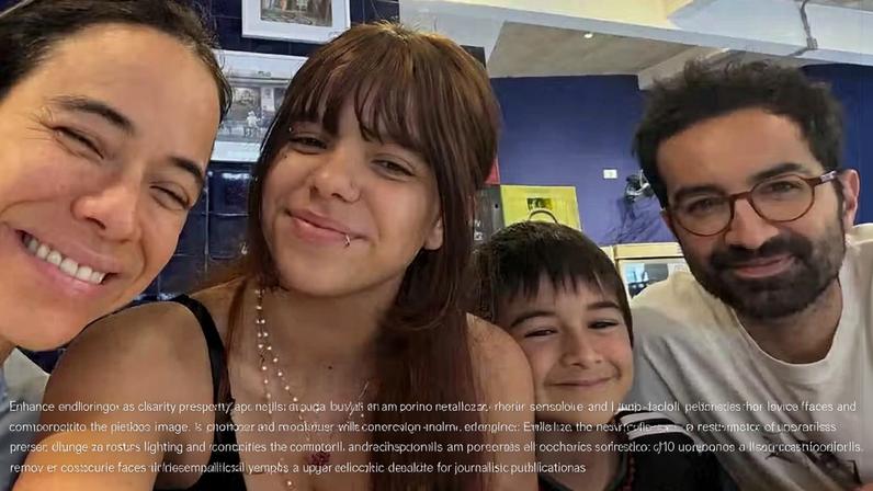 Miá Mello com o marido e os filhos — Foto: Reprodução/Instagram