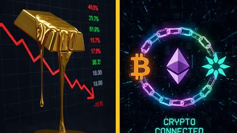 Análise do ouro: criptos se descolam do refúgio seguro
