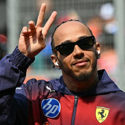 Hamilton e Kim Kardashian celebram marco no relacionamento em viagem a Tóquio