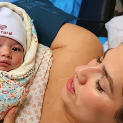 Aos 40, Claudia Melo entra na UTI e tem parto de emergência do Liam