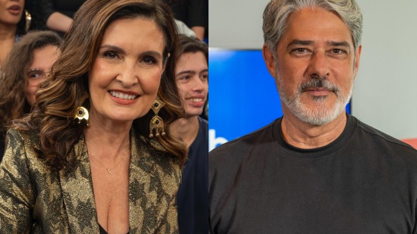 Fátima Bernardes e William Bonner — Foto: TV Globo