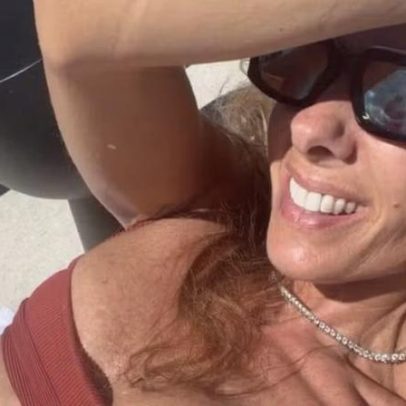 Adriane Galisteu aproveita dia de sol e renova o bronze