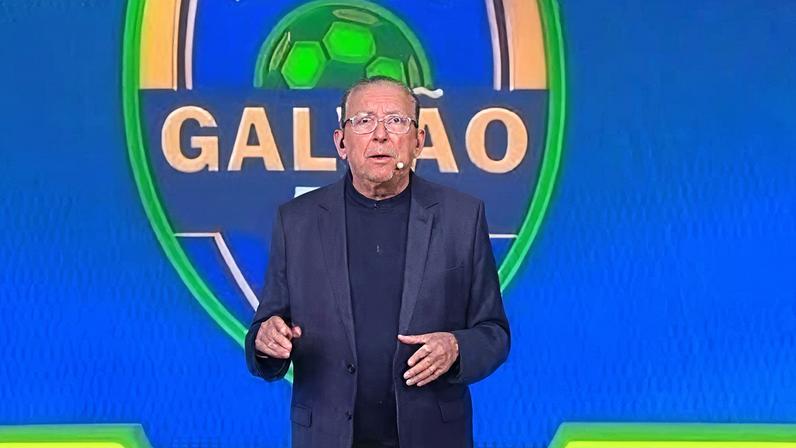 Galvão Bueno, durante o programa Galvão FC