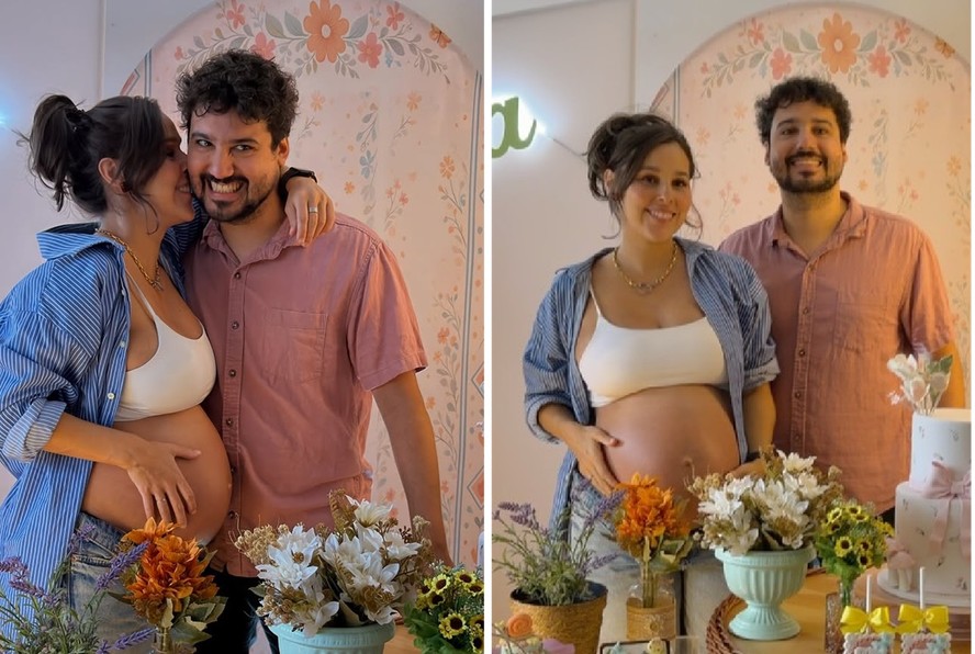 Thati Lopes e George Sauma — Foto: Reprodução/Instagram