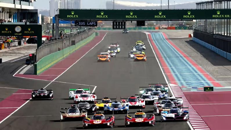 Largada dos 1812km do Catar de 2025, prova do Mundial de Endurance (WEC) — Foto: Jakob Ebrey/LAT Images