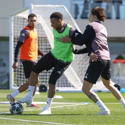 Mbappé treina com o grupo e pode ser relacionado pelo Real Madrid contra Manchester City