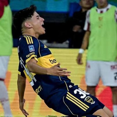 Joia de 18 anos do Boca Juniors marca seu primeiro gol profissional