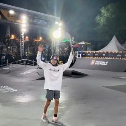 Ginwoo Onodera vai à pista do Mundial de Skate lesionado