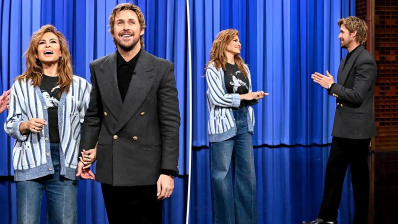 Ryan Gosling and Eva Mendes made their first public appearance together in more than 10 years on Thursday.