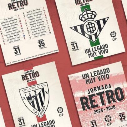 LaLiga terá Dia Retrô com camisas inspiradas em modelos históricos