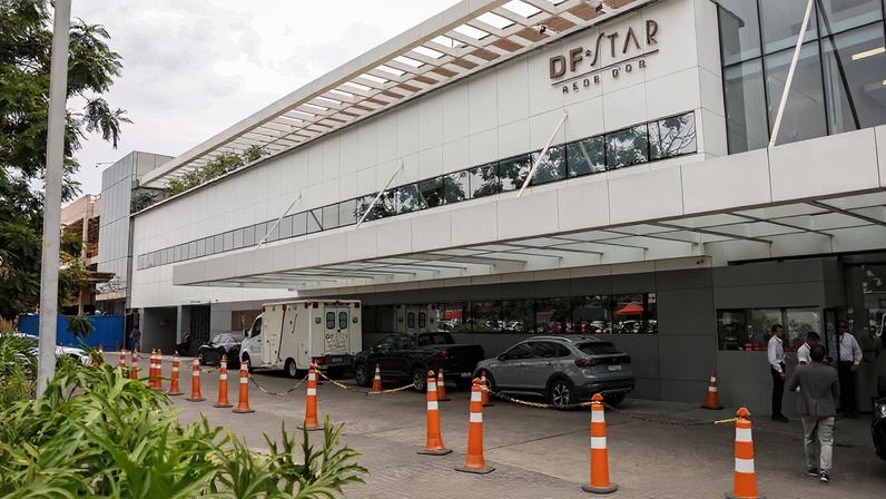Brasília (DF), 17/09/2025 - Fachada do hospital DF Star, onde Jair Bolsonaro está internado. Foto: Marcelo Camargo/Agência Brasil