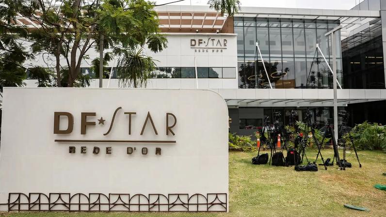 Brasília (DF), 17/09/2025 - Fachada do hospital DF Star, onde Jair Bolsonaro está internado. Foto: Marcelo Camargo/Agência Brasil